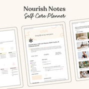 Nourish Notes | Self-Care Planner, Habit Tracker, & Gratitude Journal (Notion Template)