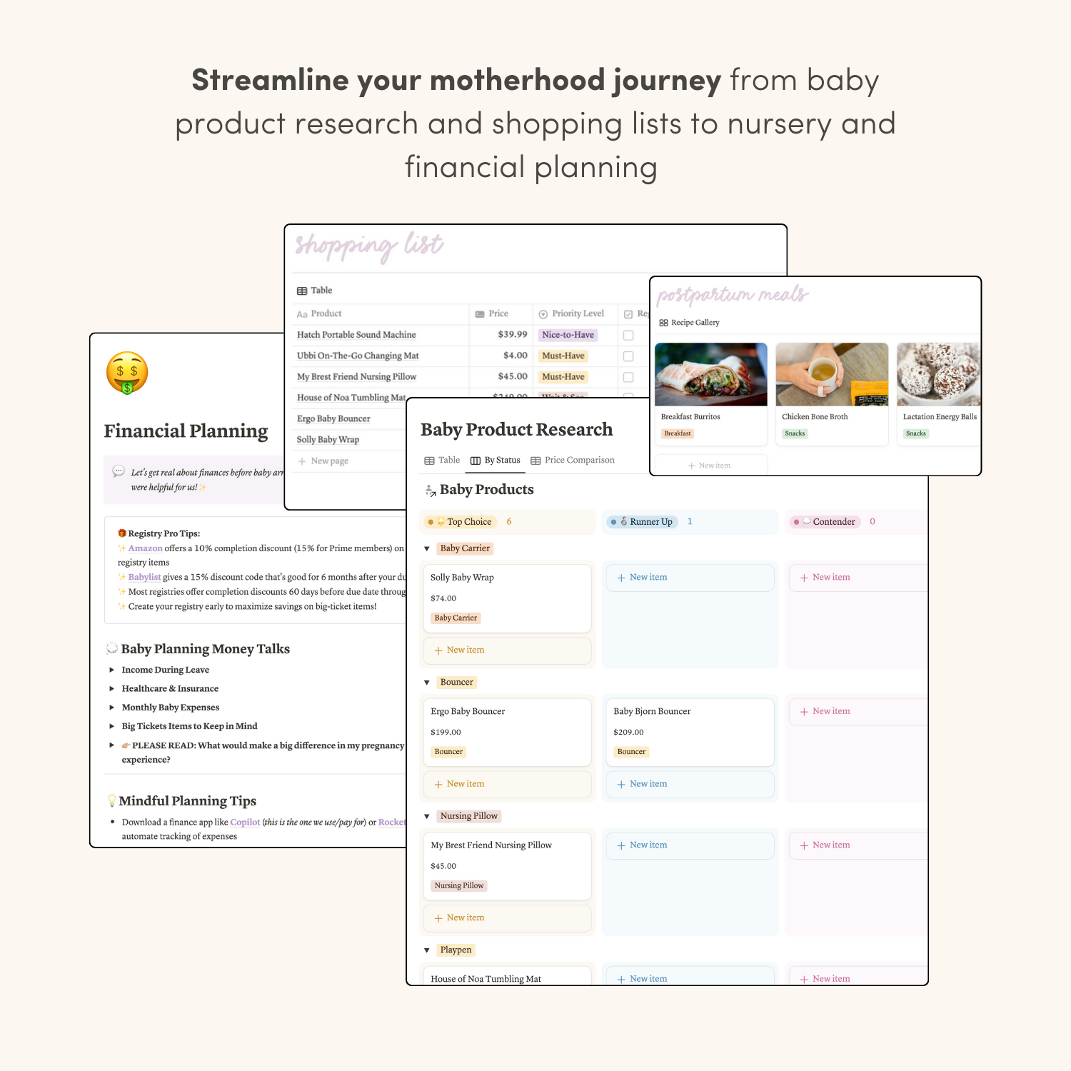 Little One Hub | The Ultimate Pregnancy & Postpartum Planner